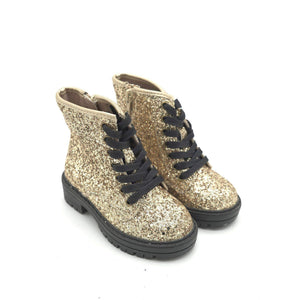 Glitter Lace up boots