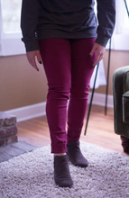Load image into Gallery viewer, Wine Jeans
