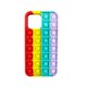 Load image into Gallery viewer, Rainbow Stripe pop it Phone case