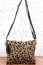 Load image into Gallery viewer, Leopard Fur crossbody