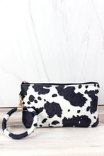 Load image into Gallery viewer, Cow Print Keychain Clutch