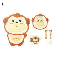 Load image into Gallery viewer, Bamboo Fiber Kids Dinner Set